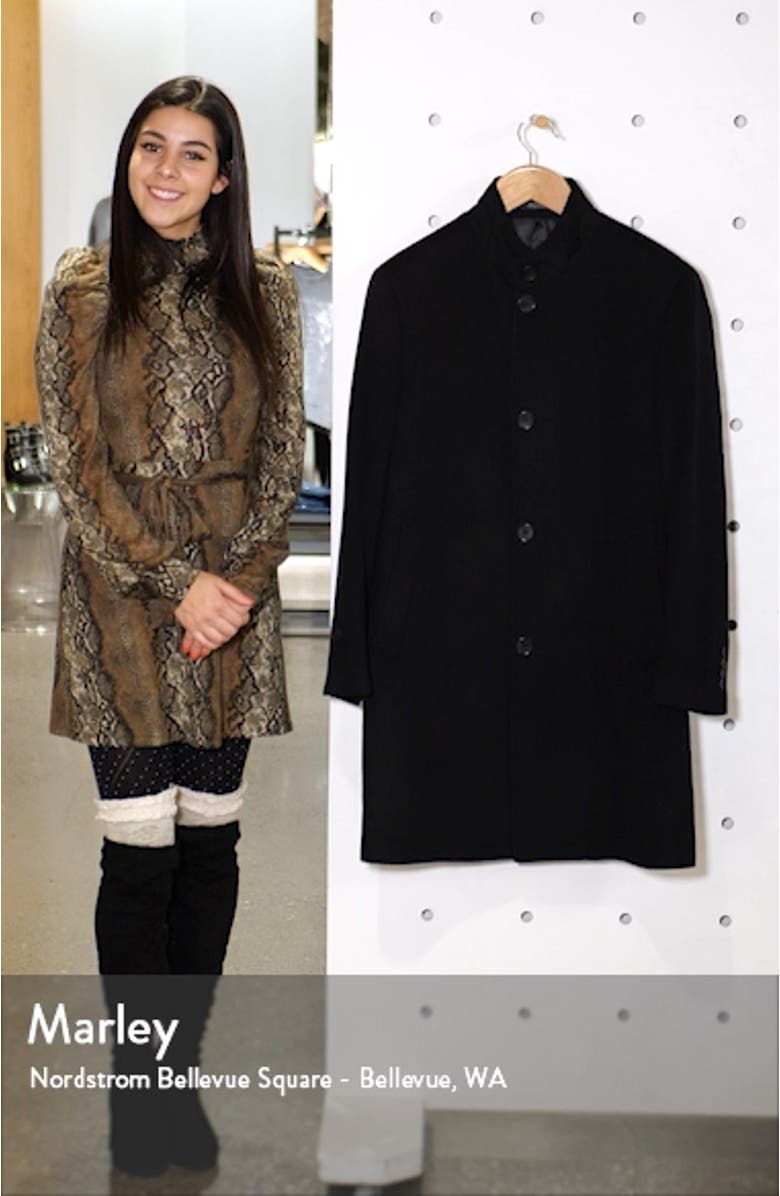 Trim Fit Wool Blend Overcoat, sales video thumbnail