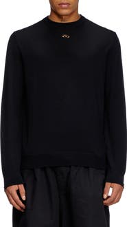 DIESEL® k-valiam Cutout Logo Wool Sweater