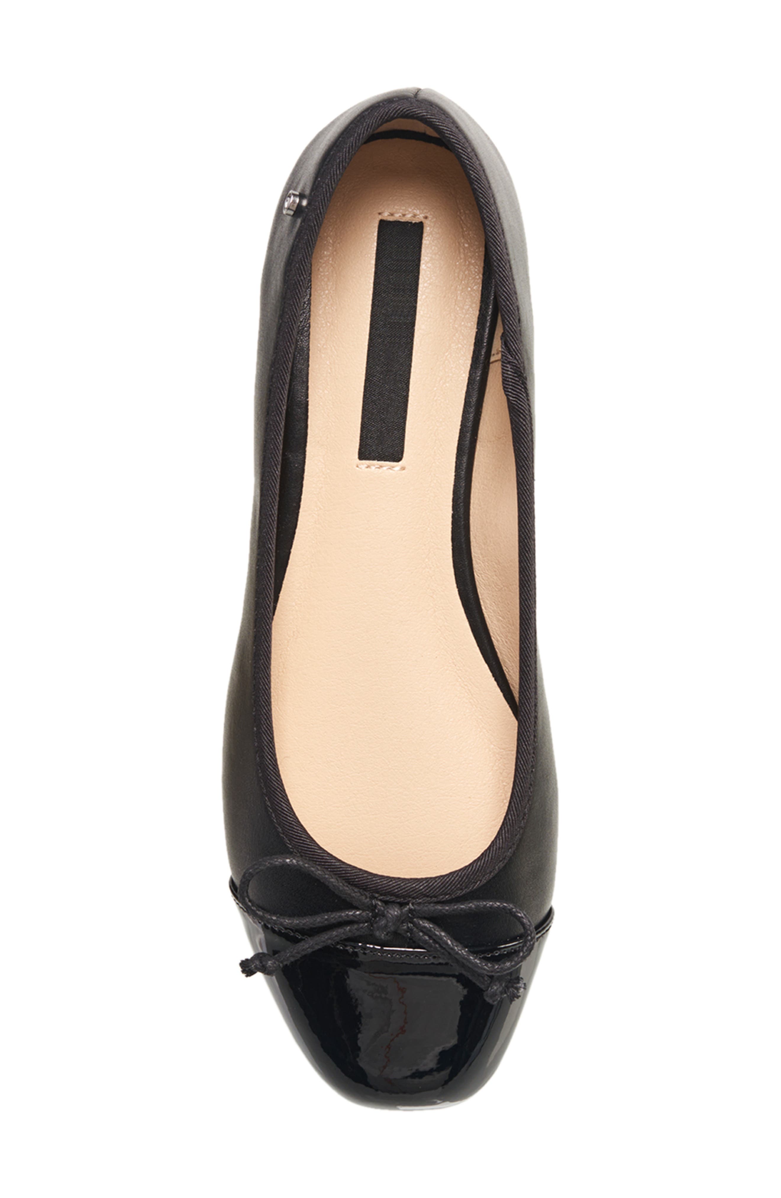 French Connection Chic Cap Toe Flat, Alternate, color, 