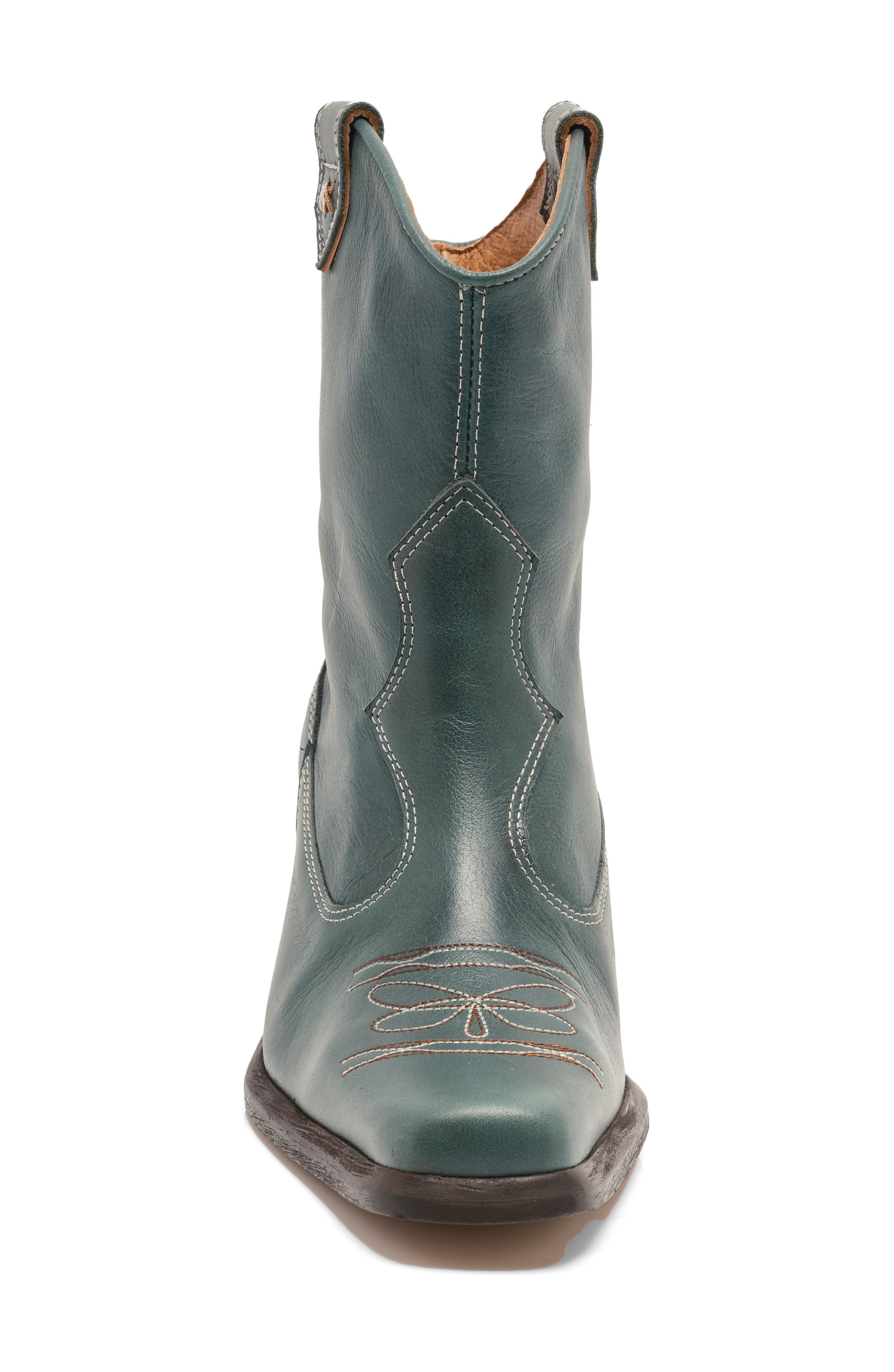 Wandering Western Boot, Alternate, color, TEAL LEATHER