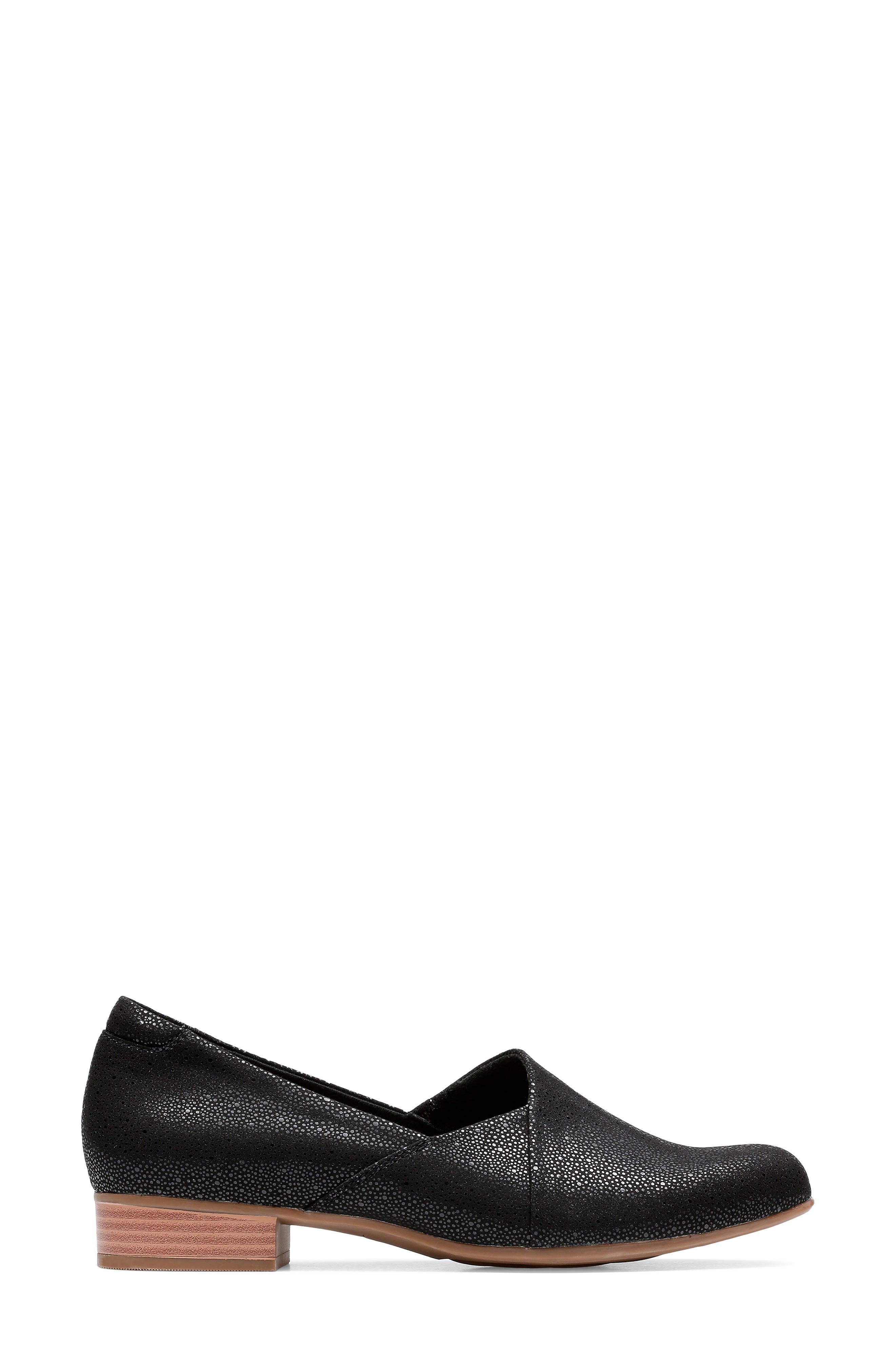 Clarks<sup>®</sup> Juliet Palm Loafer, Alternate, color, Black Interest
