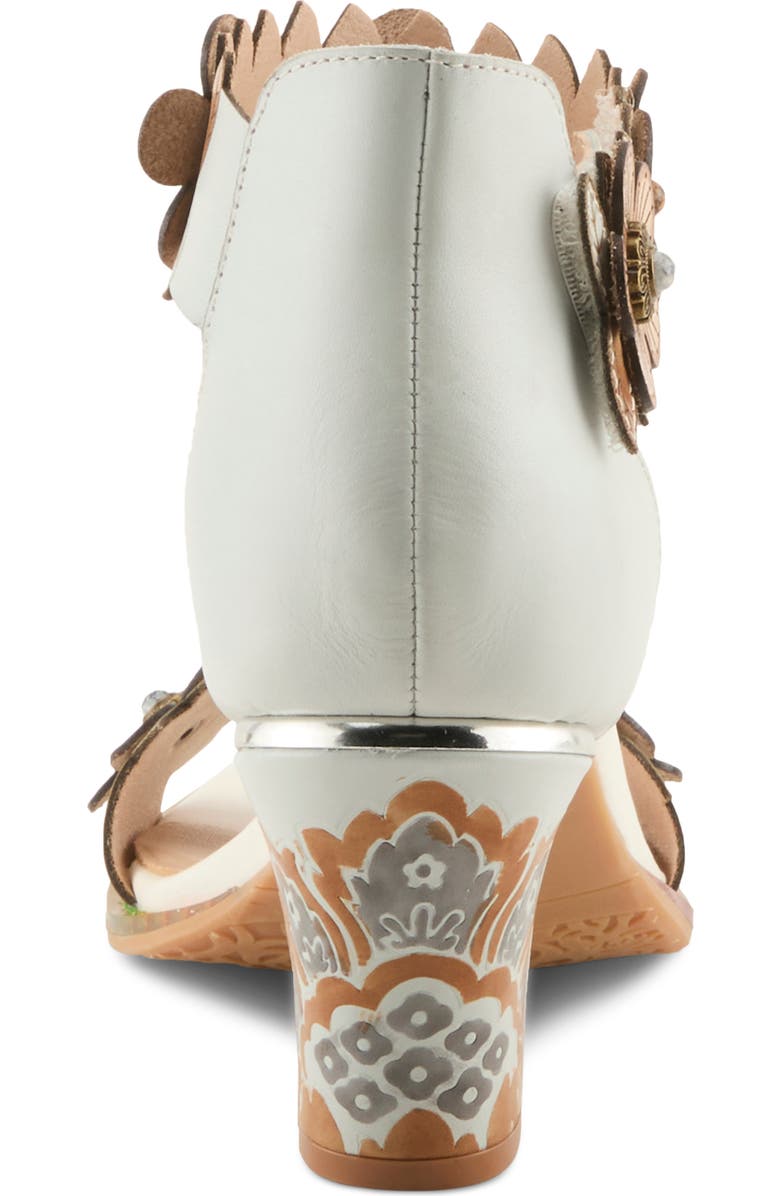 L'Artiste by Spring Step Double Love Ankle Strap Sandal, Alternate, color, White Multi