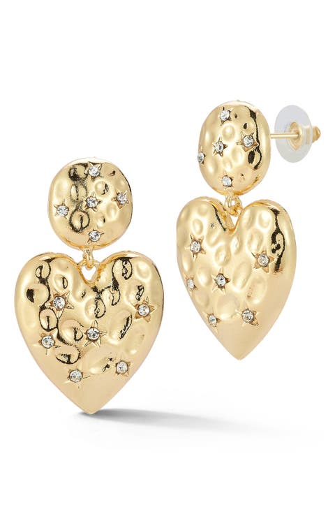 Heart Drop Earrings