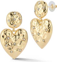 SPHERA MILANO Heart Drop Earrings