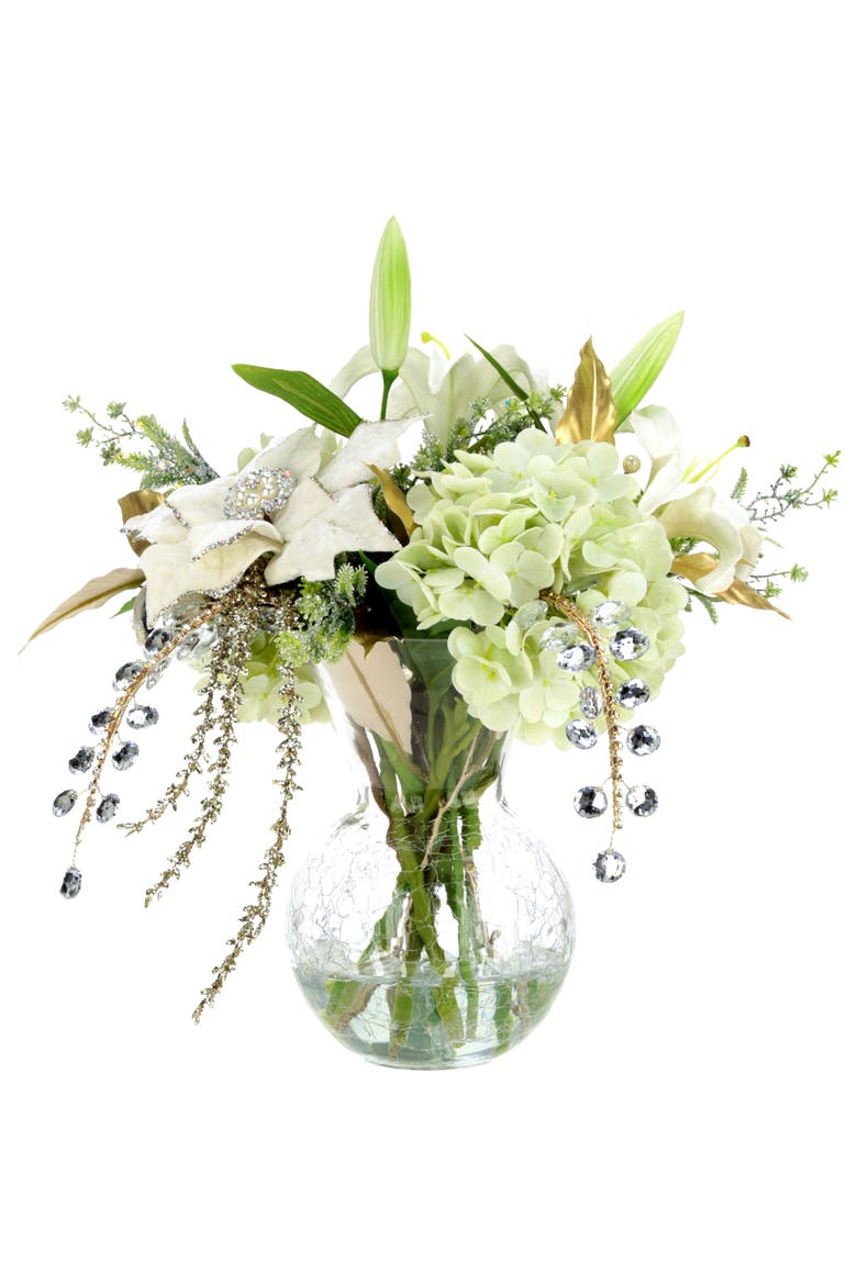 Winter Hydrangea Vase, Main, color, Pale Green