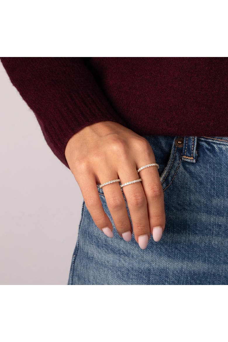 CZ Thin Eternity Band, Alternate, color, Gold