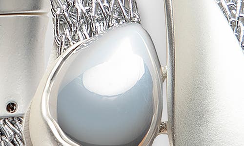 Saachi Mesh Twisted Plate Orb Bracelet In Metallic