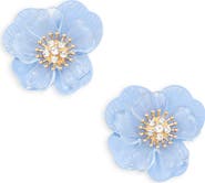 NORDSTROM RACK Frosted Flower Stud Earrings