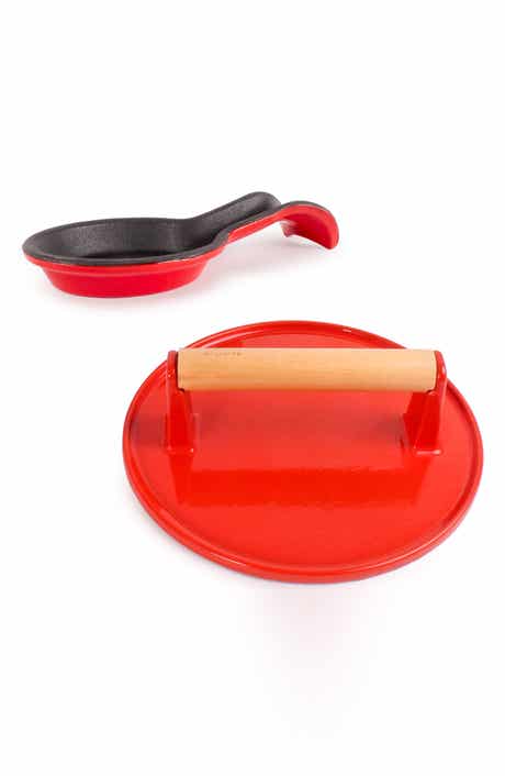 BergHOFF 2-Piece Cast Iron Spoon Rest & Steak Press Set