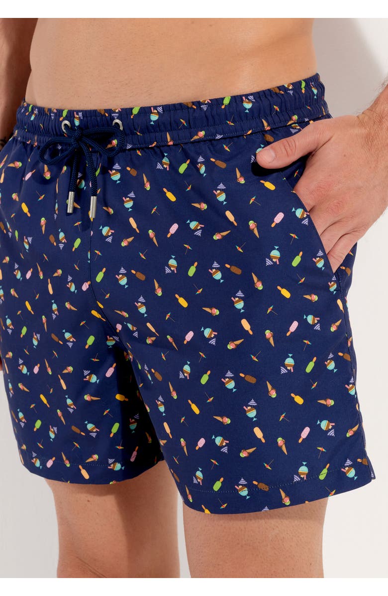 HOM Summer Beach Boxer, Alternate, color, Navy Print