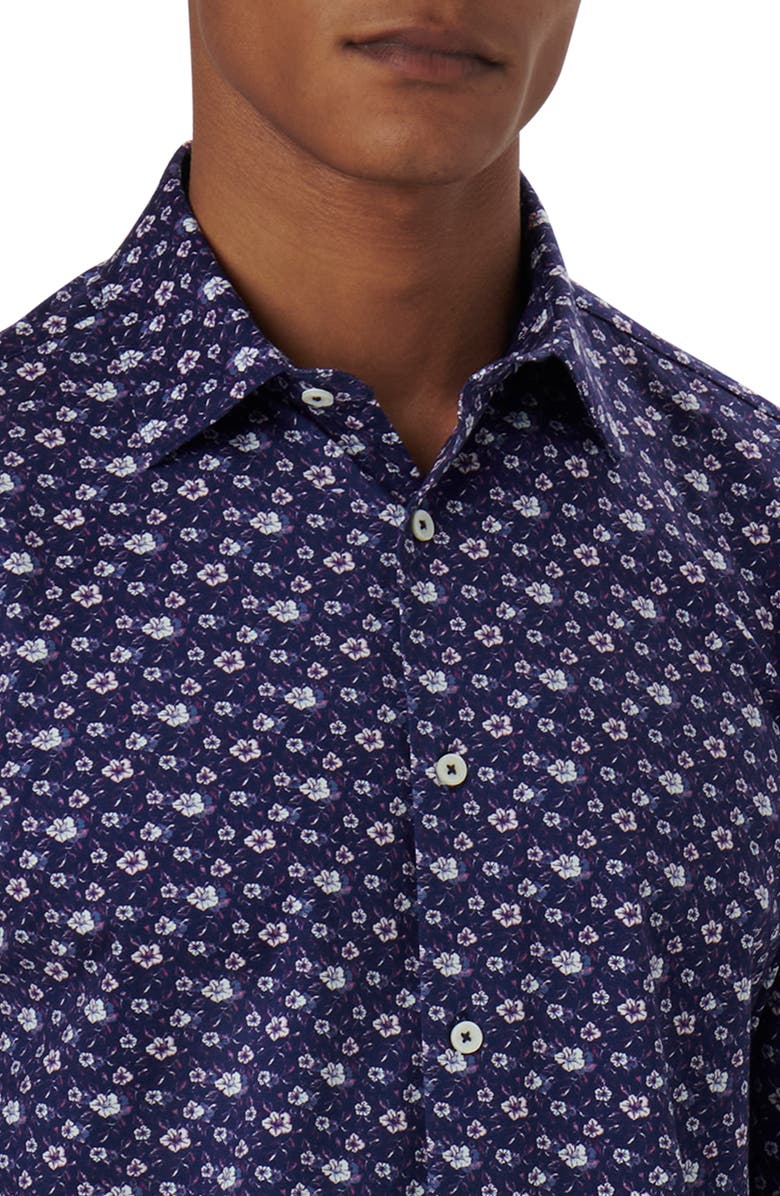 Bugatchi James OoohCotton<sup>®</sup> Floral Button-Up Shirt, Alternate, color, 