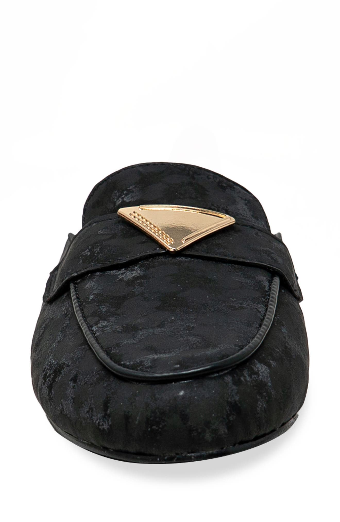 CHASE AND CHLOE Loafer Mule, Alternate, color, Black