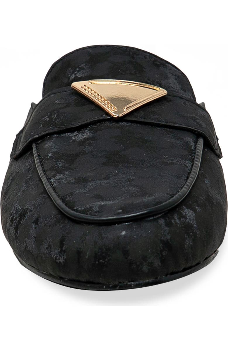 CHASE AND CHLOE Loafer Mule, Alternate, color, Black