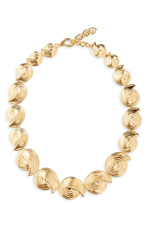 Spiral Statement Necklace
