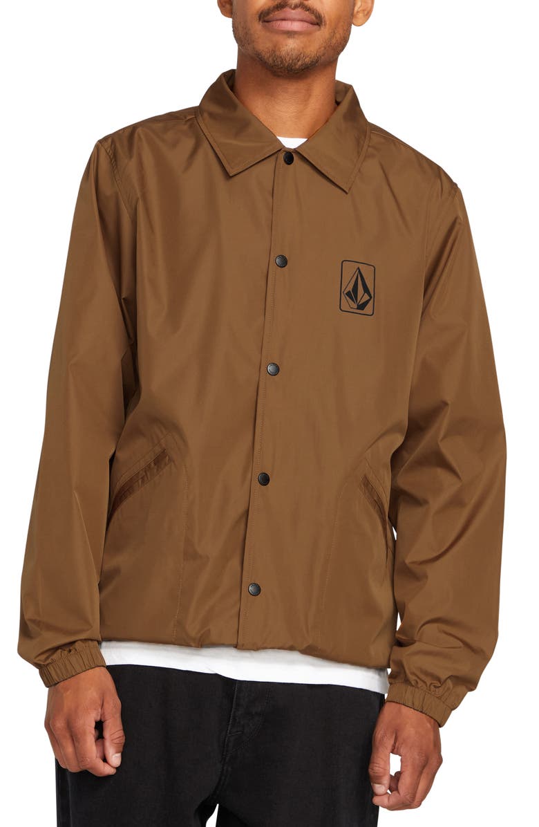 Volcom Skate Vitals Water Resistant Coach Jacket, Main, color,