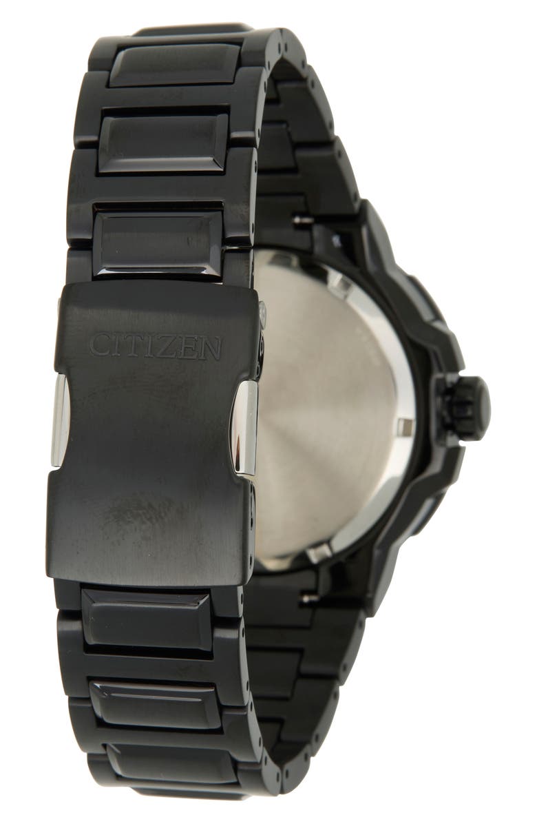 Citizen Endeavor Eco-Drive Bracelet Watch, 47mm, Alternate, color, Black