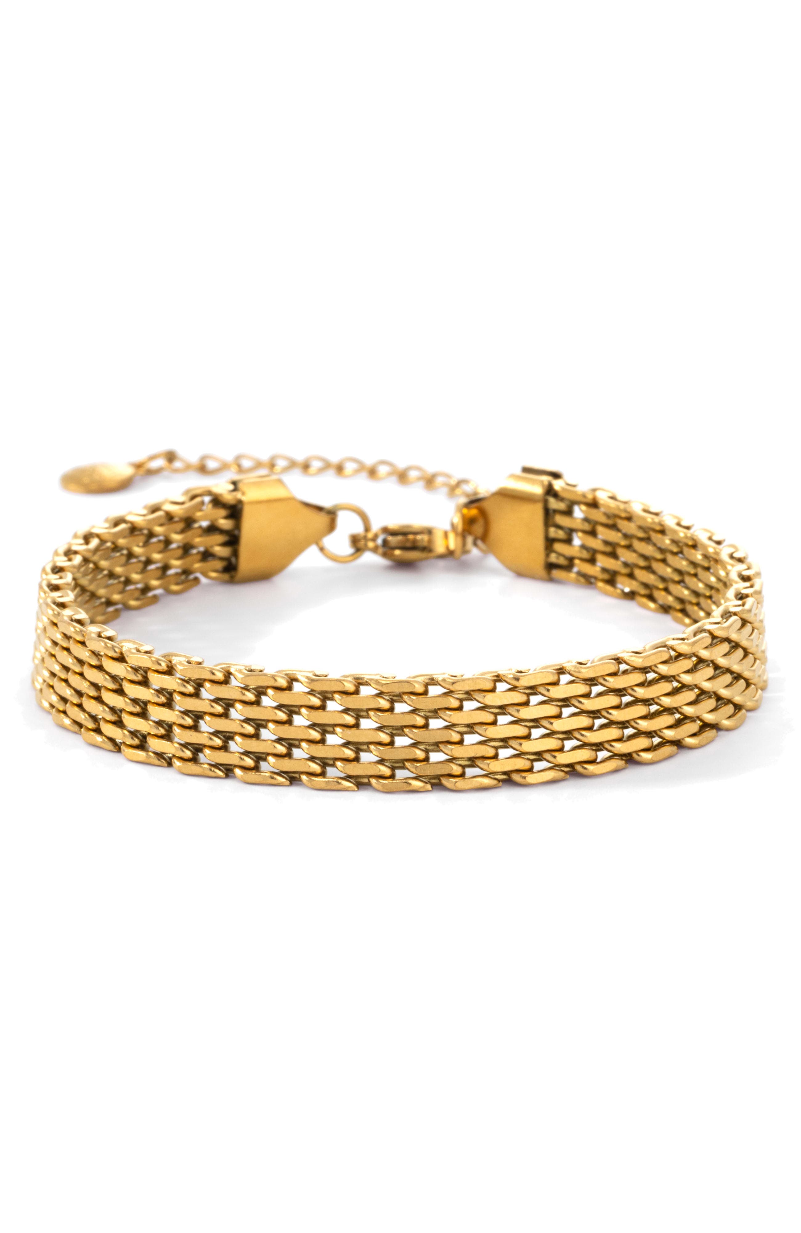 Mint & Lily Panther Link Chain Bracelet (Women) | Nordstrom