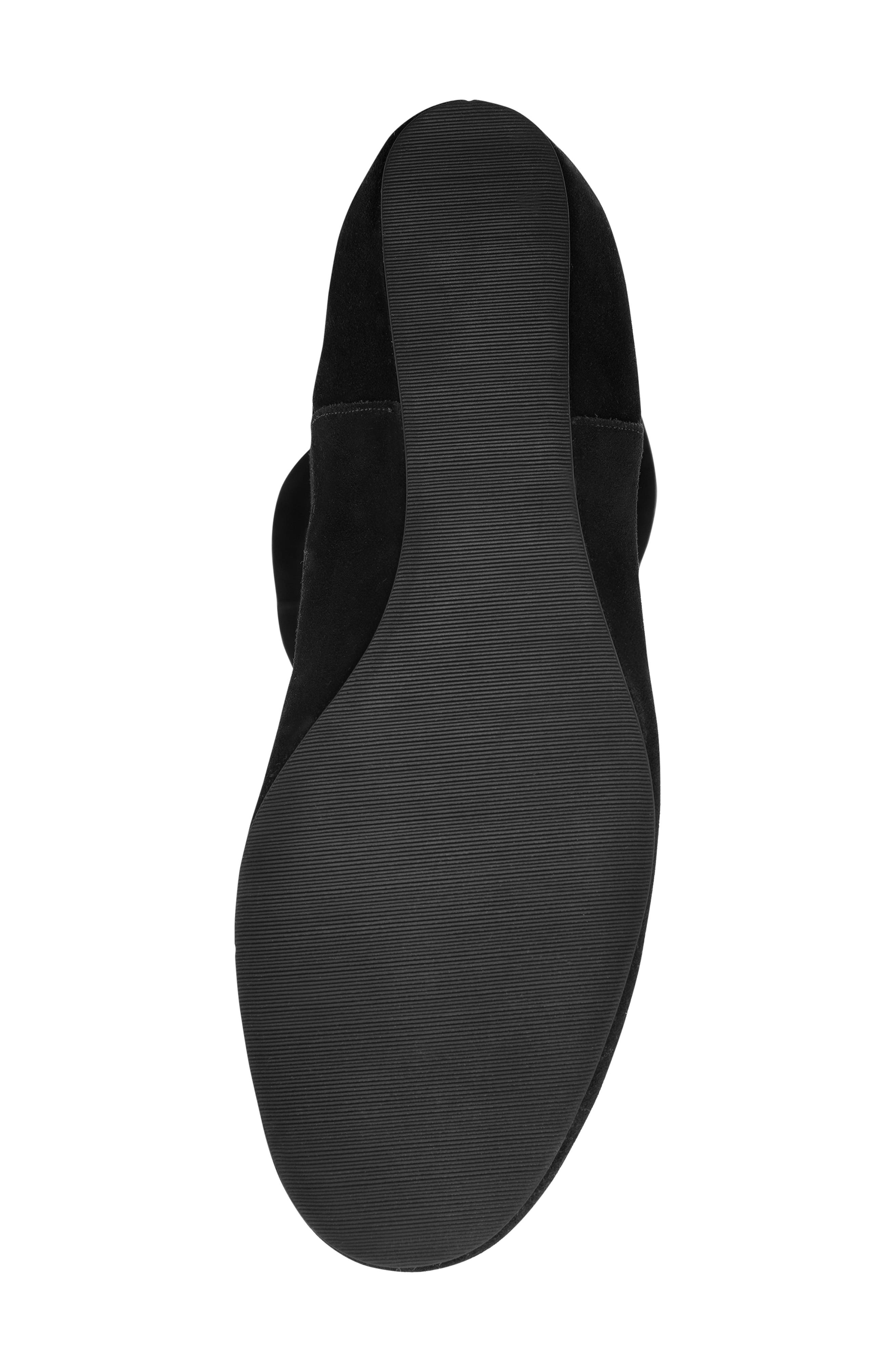 Mercy Waterproof Wedge Knee High Boot, Alternate, color, BLACK SUEDE
