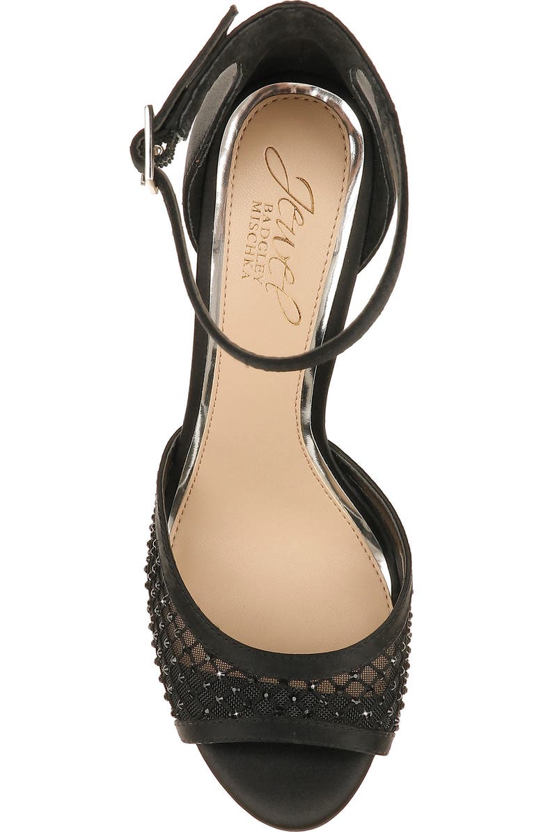 Jewel Badgley Mischka Crystal Embellished Sandal, Alternate, color,