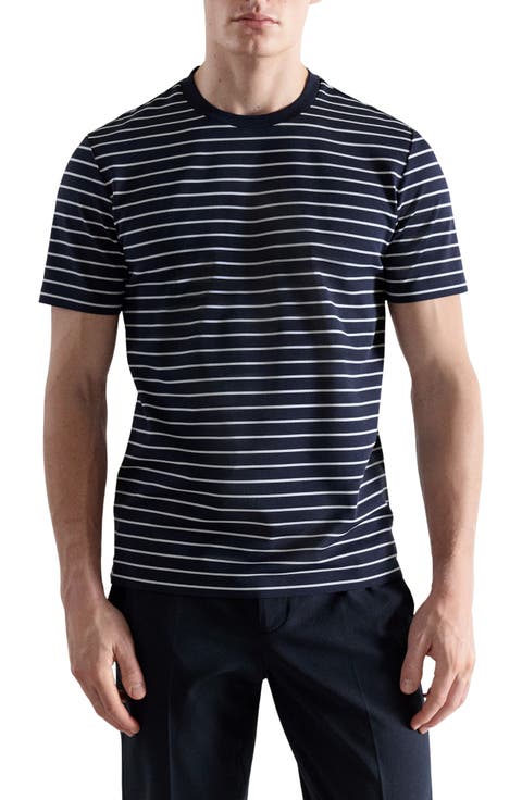 Slim Fit Coolmax® Stripe T-Shirt