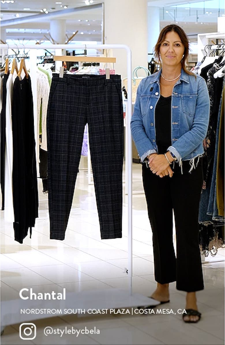 Kelsey Tartan Ponte Ankle Trousers, sales video thumbnail