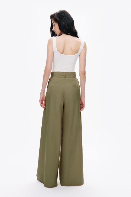 Nocturne Double Pleated Pants In Beige