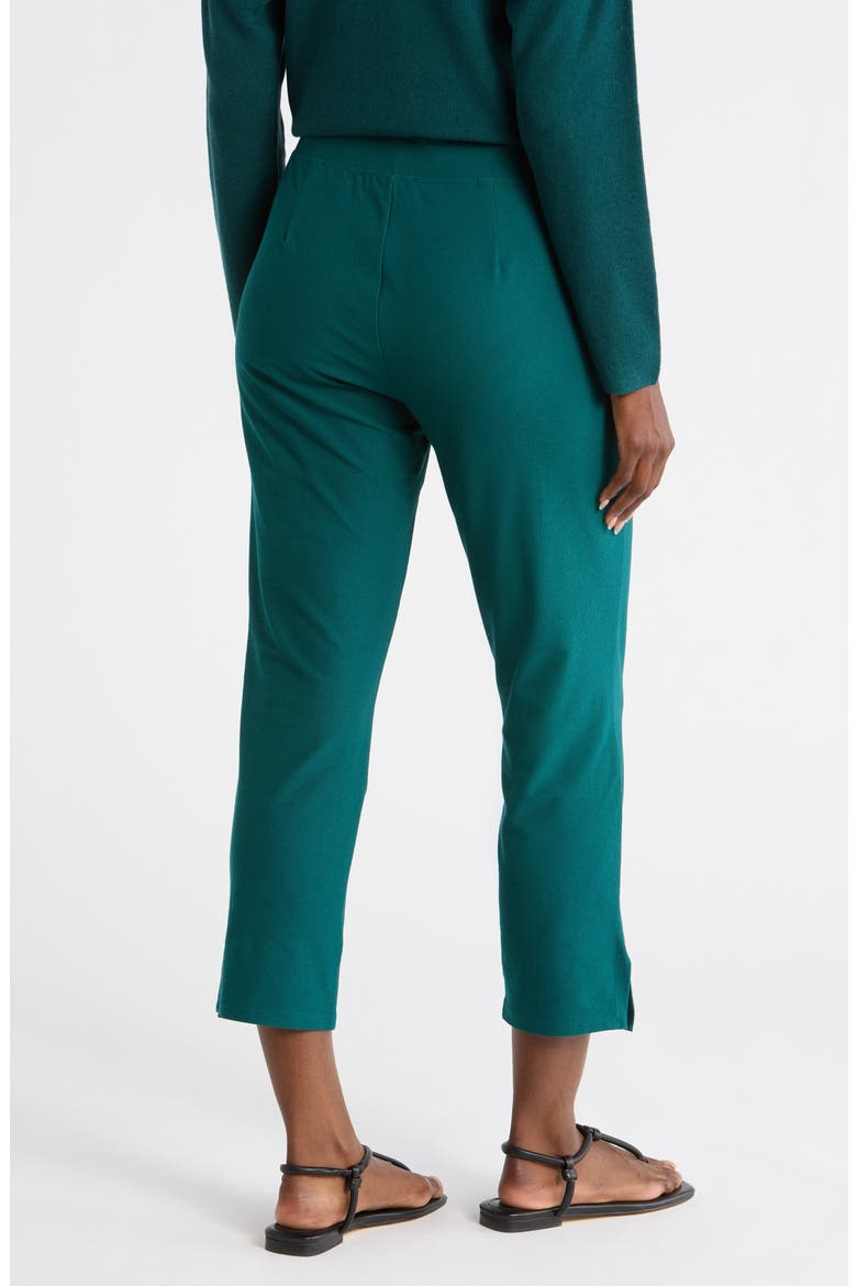 High Waist Slim Crop Pants, Alternate, color, AEGEAN