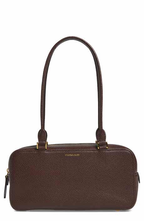 Veronica Beard Boxy Leather Shoulder Bag