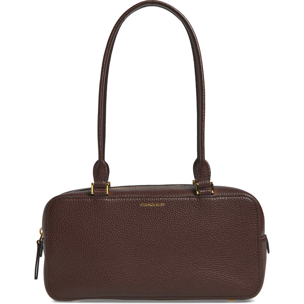 Shop Veronica Beard Boxy Leather Shoulder Bag