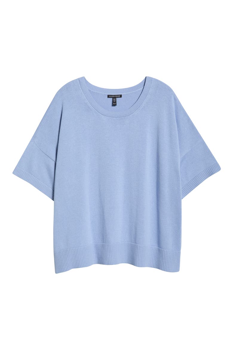 Crew Neck Knit Top, Alternate, color, SKYLIGHT