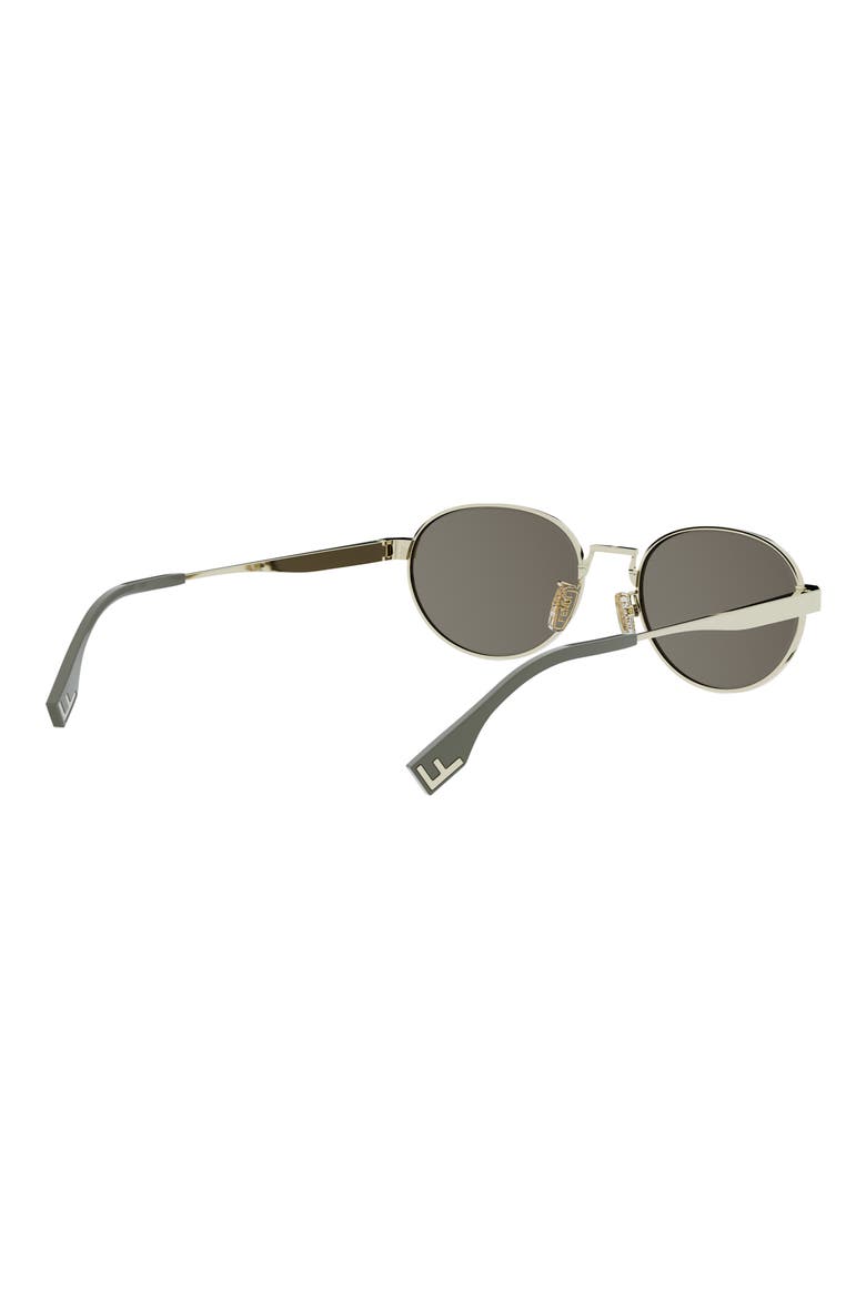 Sky 55mm Oval Sunglasses, Alternate, color, GOLD / BROWN MIRROR