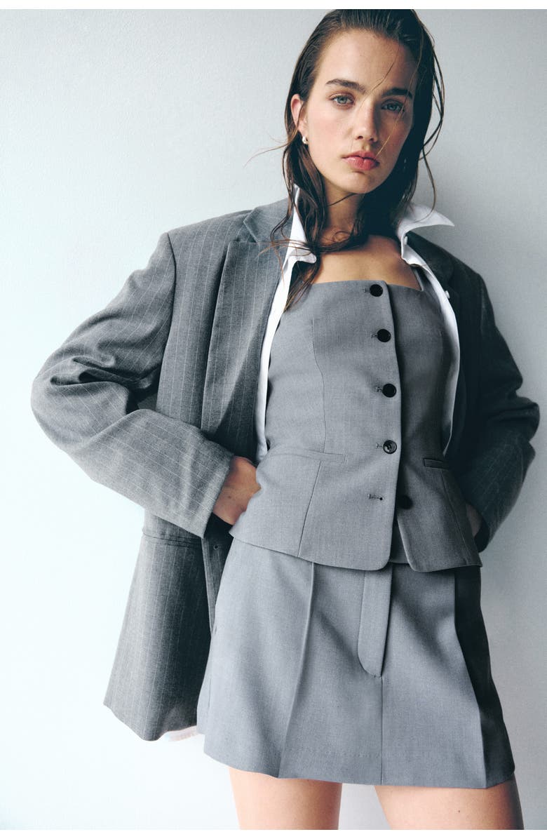 H&M Tailored Mini Skort, Alternate, color, 