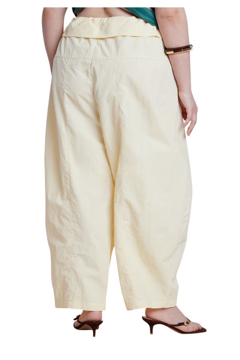 Foldover Tie Waist Pant, Alternate, color, SUNLIGHT YELLOW