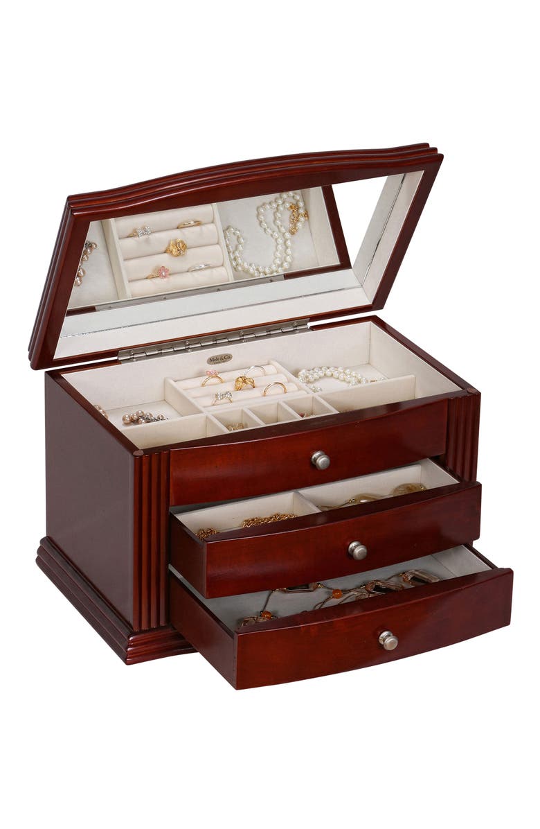 Mele and Co Mele & Co. Georgia Wooden Jewelry Box, Alternate, color,