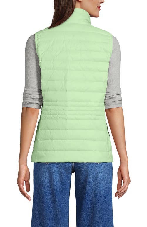 Lands' End Wanderweight Packable Ultralight Down Vest In Icy Mint Green