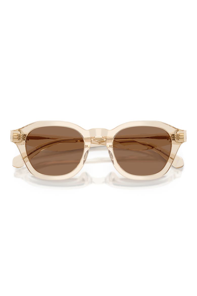 48mm Phantos Sunglasses, Alternate, color, TRANSPARENT BEIGE / BROWN