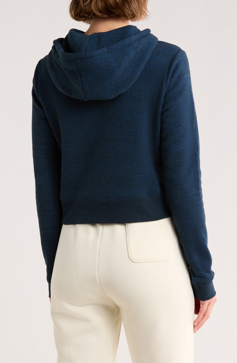 Threads 4 Thought Fleece Crop Hoodie, Alternate, color, Blue