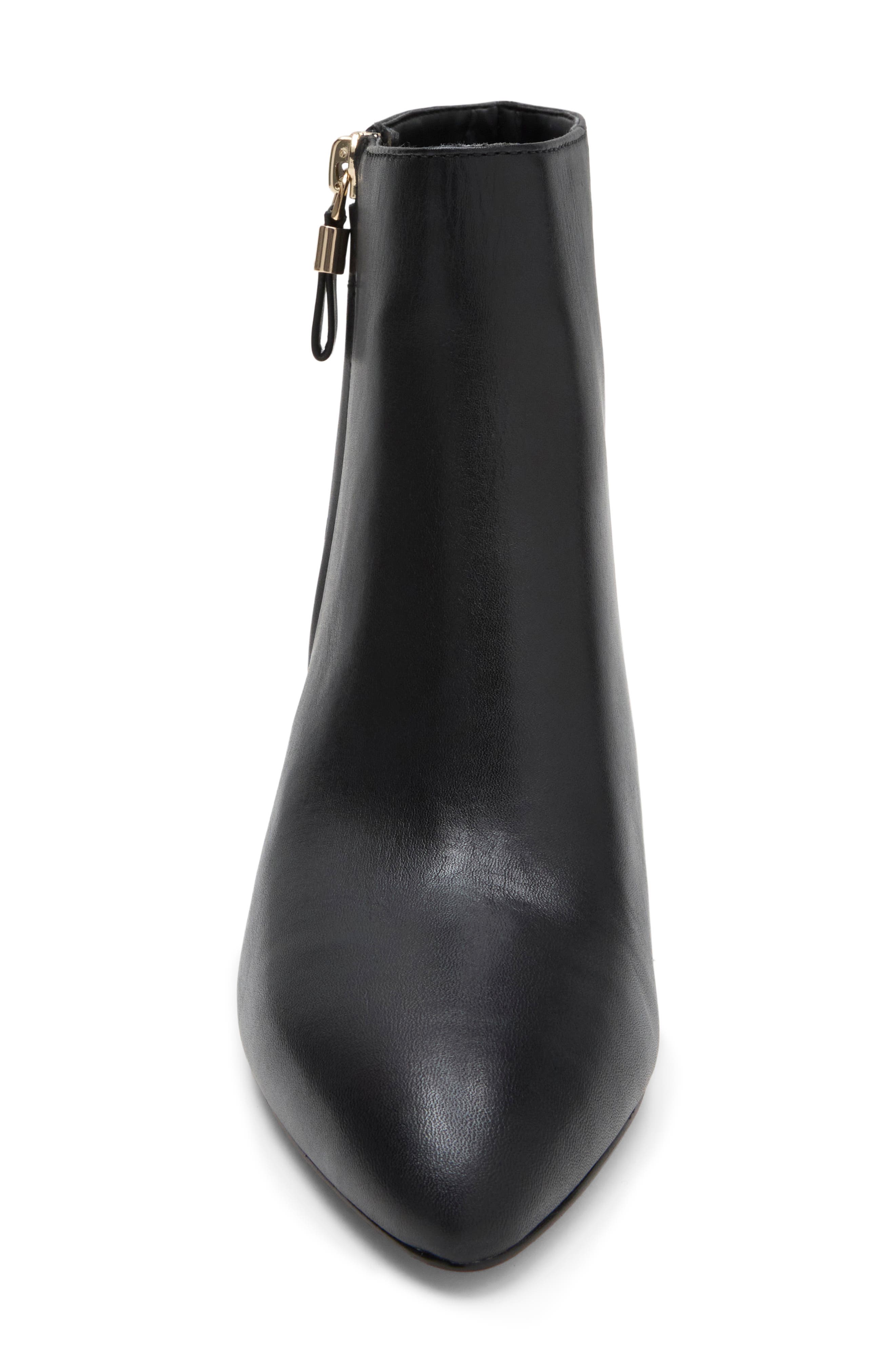 Abbelina Leather Ankle Bootie, Alternate, color, BLACK
