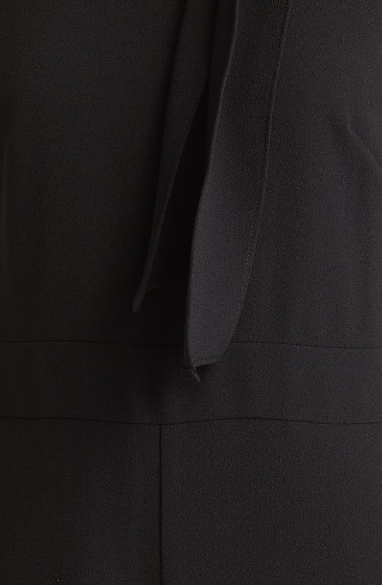 Vince Camuto Bow Neck Stretch Crepe Jumpsuit, Alternate, color, 