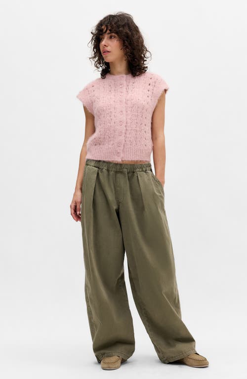 Bdg Urban Outfitters Stitchy Button-up Sweater Tank In Pink