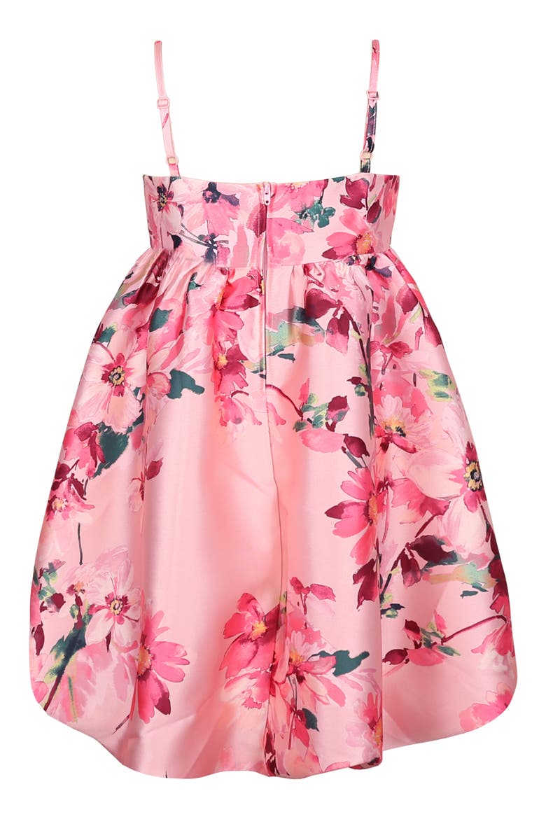 Kids' Empire Waist Mikado Bubble Party Dress, Alternate, color, PINK MULTI