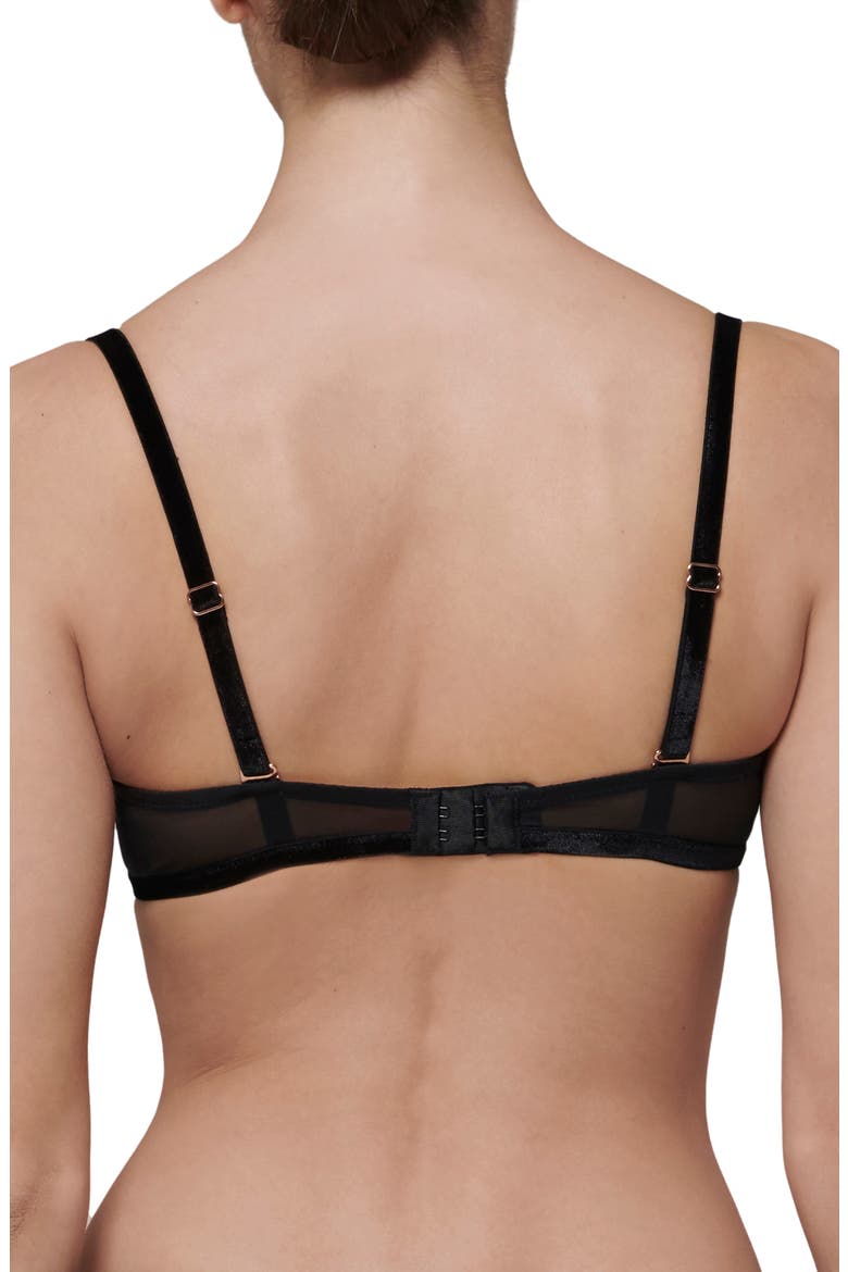 Scenario Underwire Demi Bra, Alternate, color, BLACK