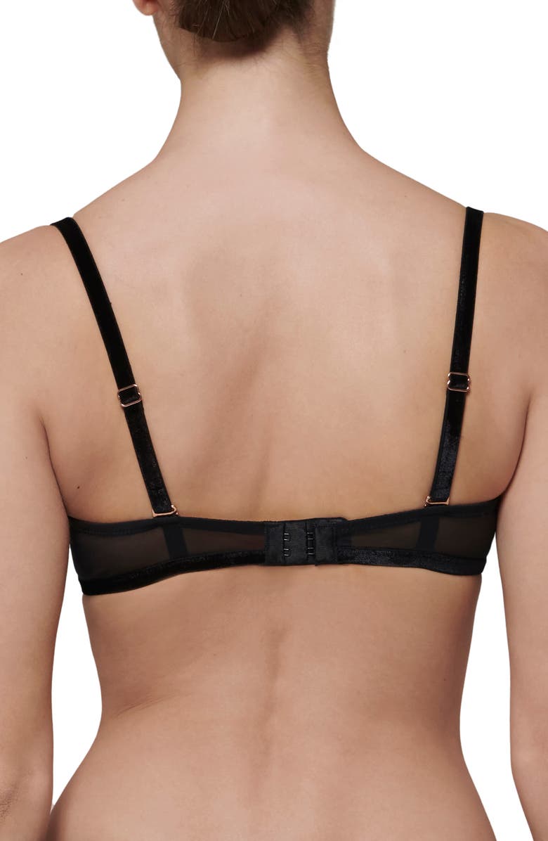 Simone Perele Scenario Underwire Demi Bra, Alternate, color, Black