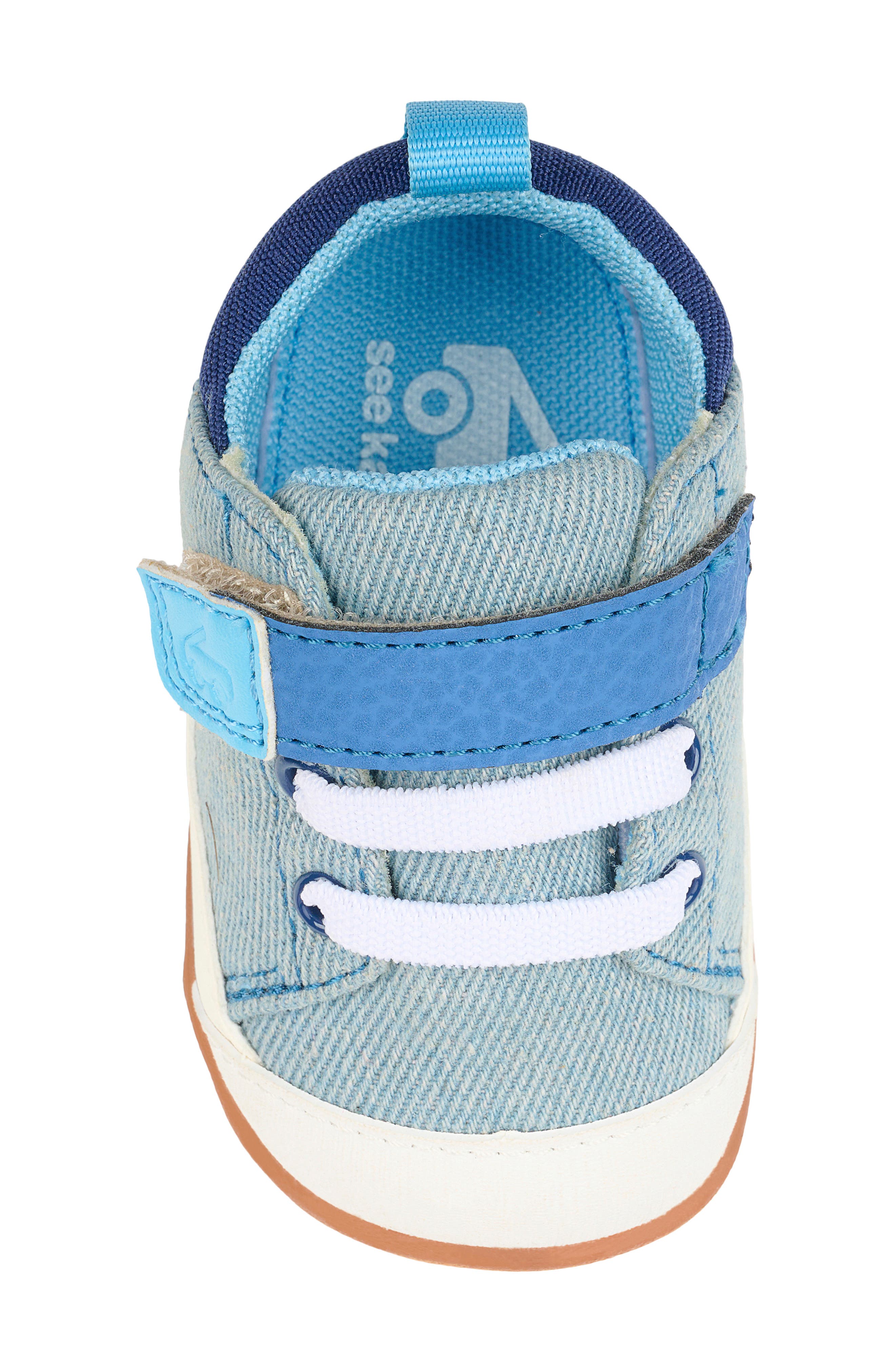 Kids' Stevie Mini Sneaker, Alternate, color, WASHED DENIM