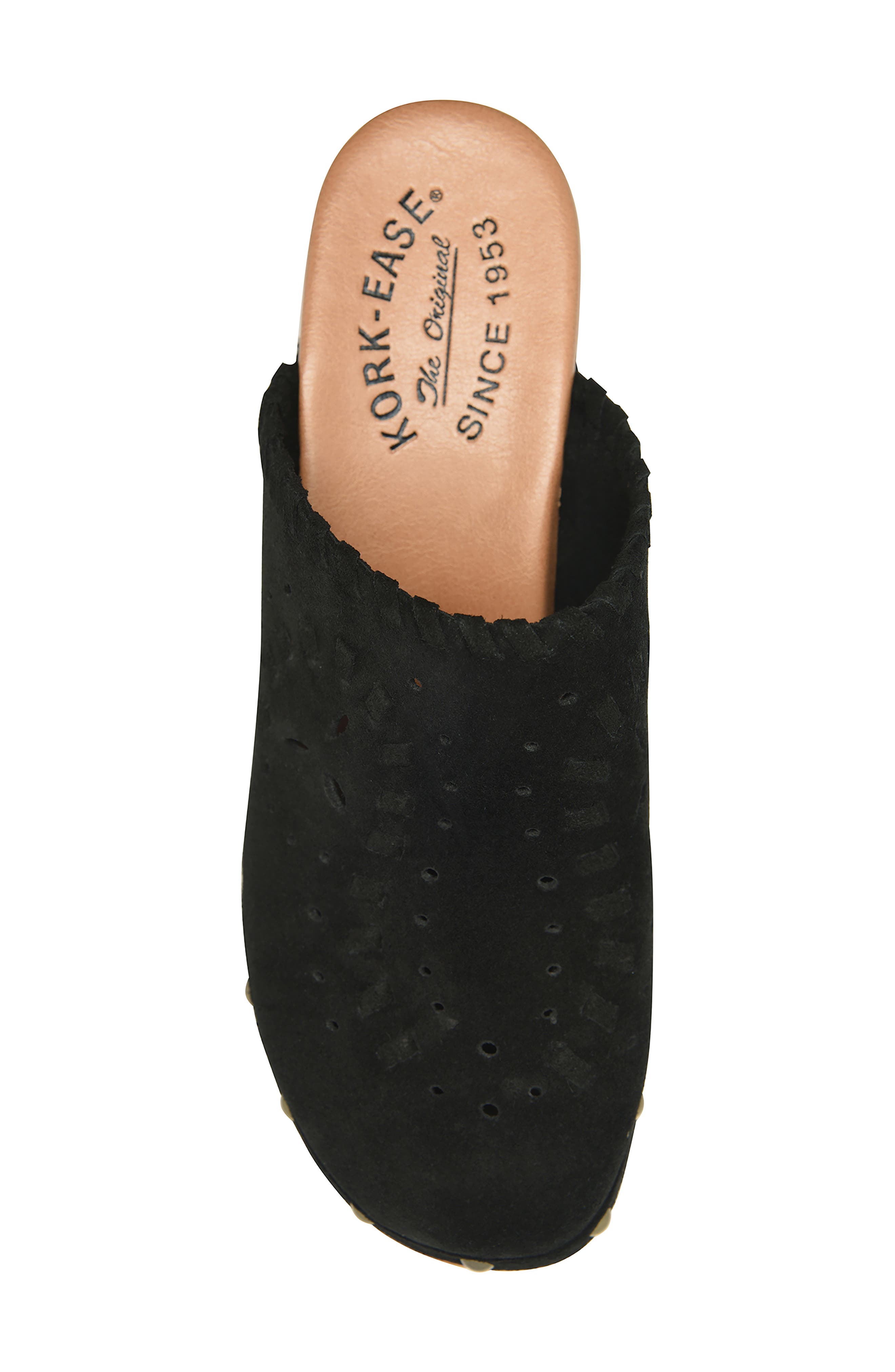 Kork-Ease<sup>®</sup> Tomika Perforated Clog, Alternate, color, Black Suede