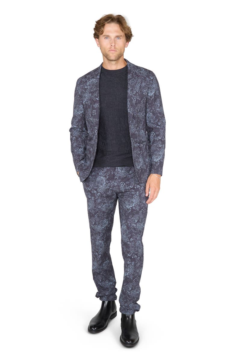Lords of Harlech Judd Fully Lined Tailored Wool Blazer, Main, color, Roma Floral Char