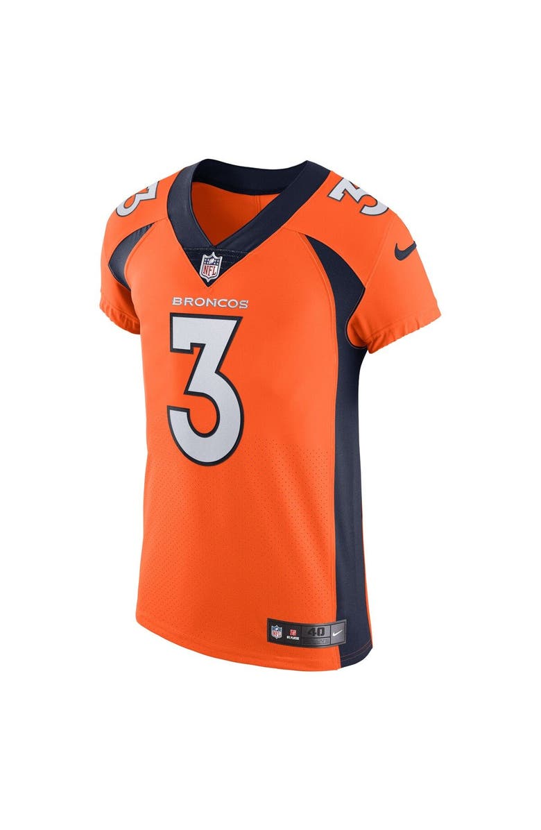 Nike Men's Nike Russell Wilson Orange Denver Broncos Vapor Elite Jersey, Alternate, color, 