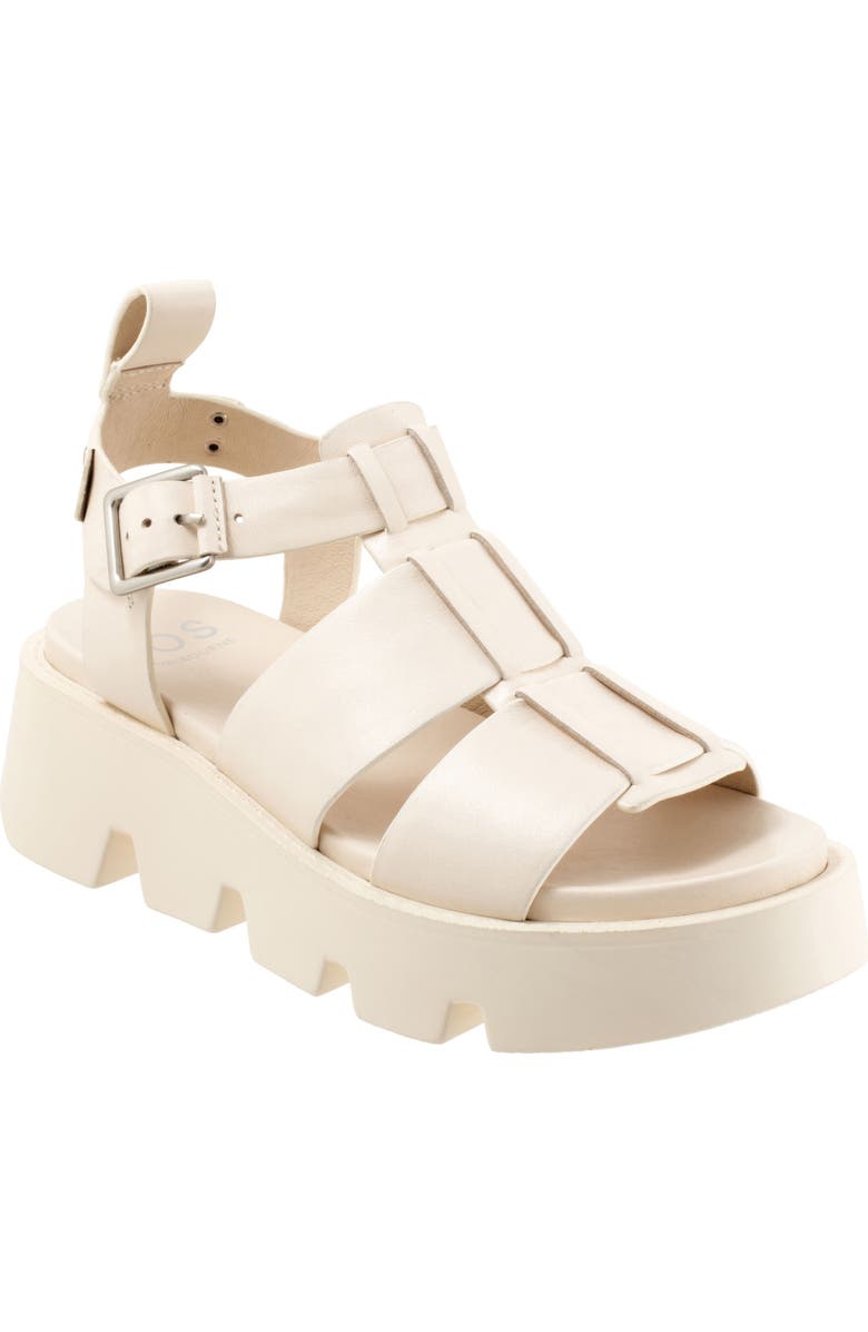 EOS FOOTWEAR Kailan Lug Sole Fisherman Sandal, Main, color, Bone