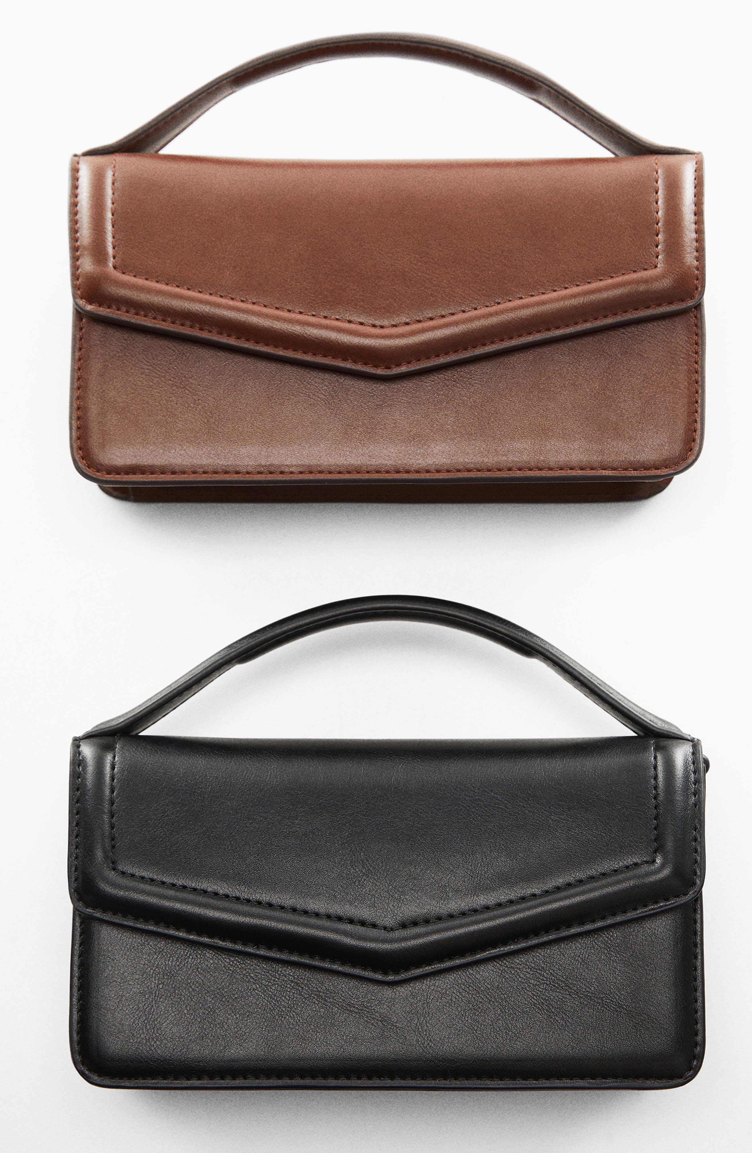 MANGO Faux Leather Crossbody Bag, Alternate, color, 