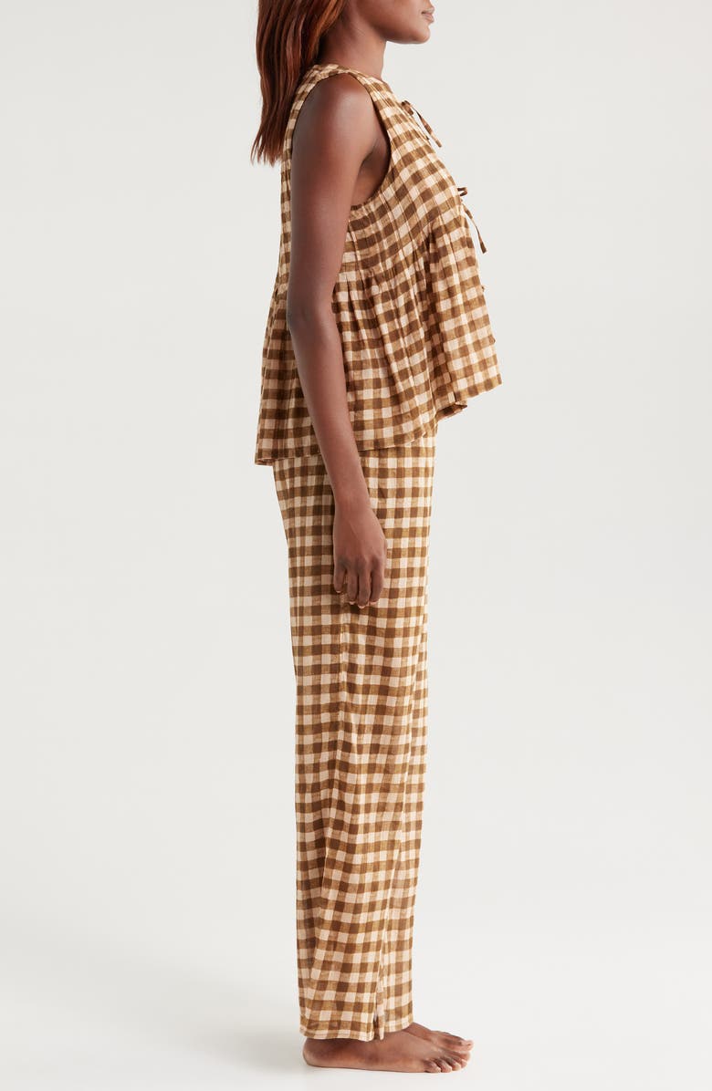 Desmond & Dempsey Pleat Cotton Sleeveless Pajamas, Alternate, color, 